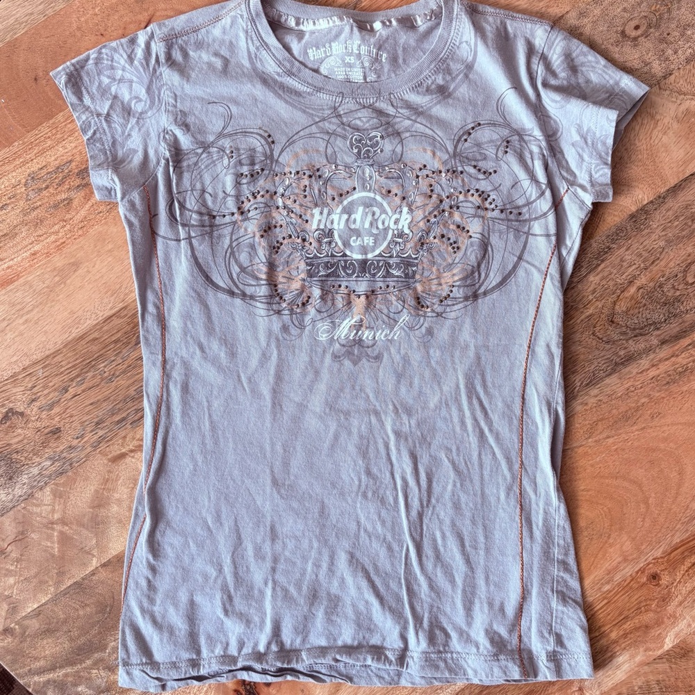 Y2K Hard Rock Cafe couture Munich tee